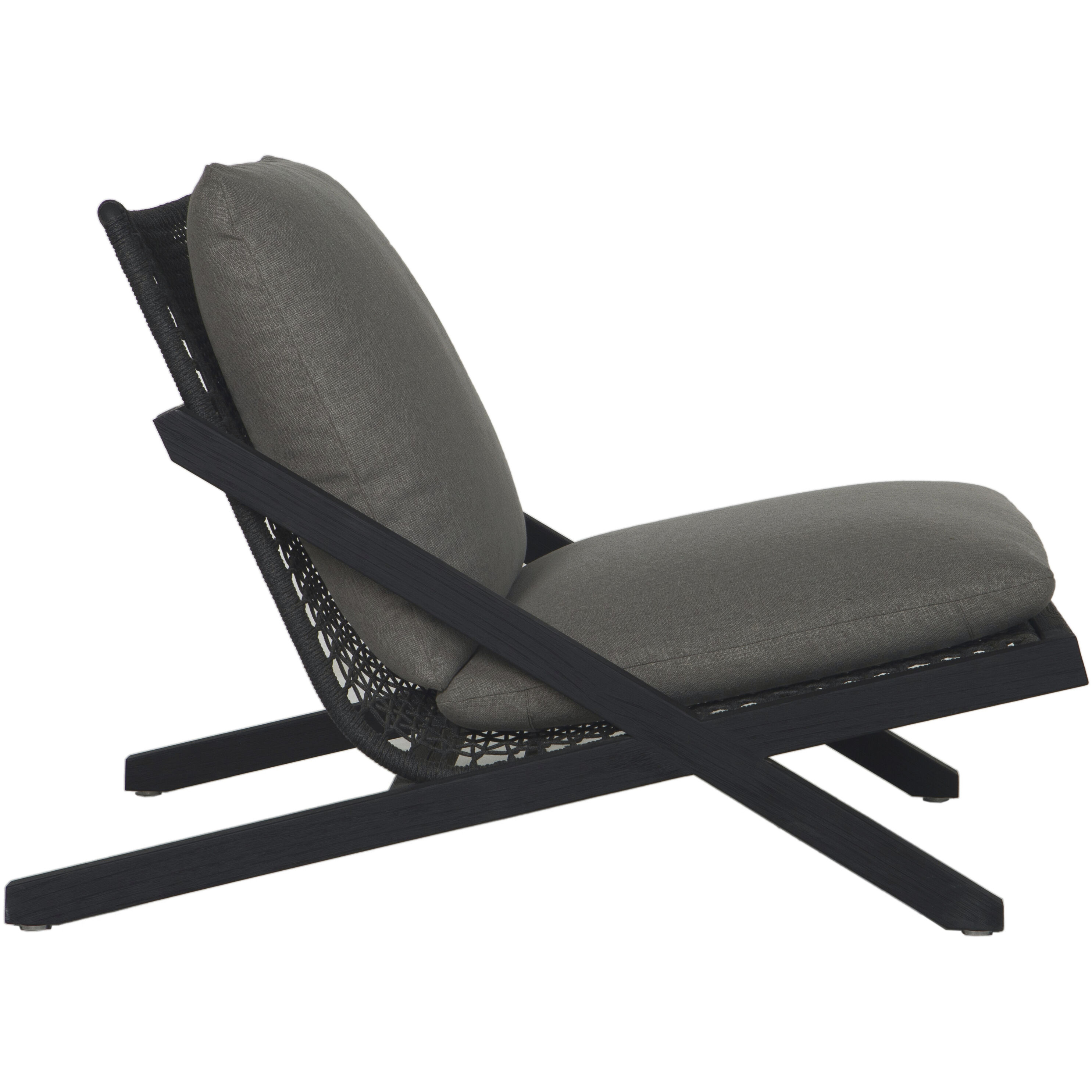 Bari Charcoal / Gracebay Grey Outdoor Lounge Chair